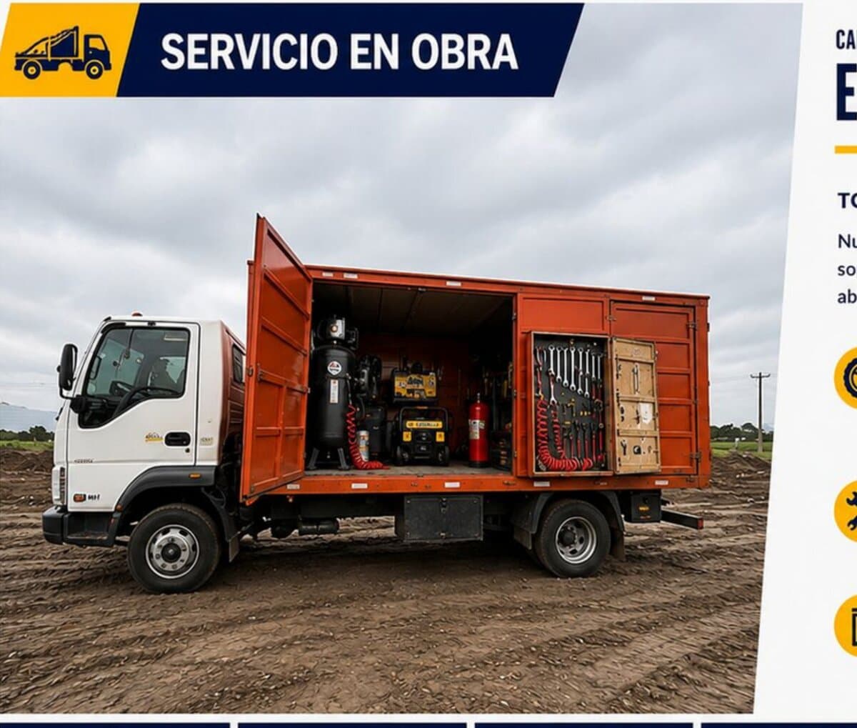 Camión de servicios equipado para cada tarea